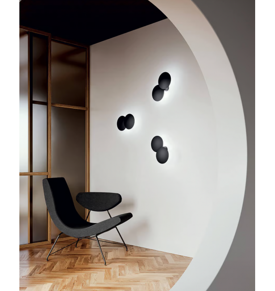 Sieninis LED šviestuvas - LODES PUZZLE ROUND DOUBLE