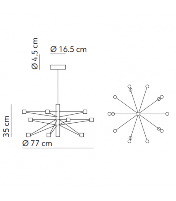 Pakabinamas LED šviestuvas KDLN - POLAR 77 - Image 4