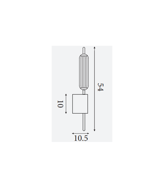 Sieninis LED šviestuvas SEARCHLIGHT - CATTAIL