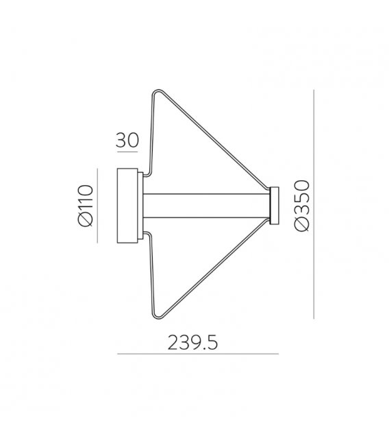 Sieninis LED šviestuvas ACB - YARA 35 - Image 2