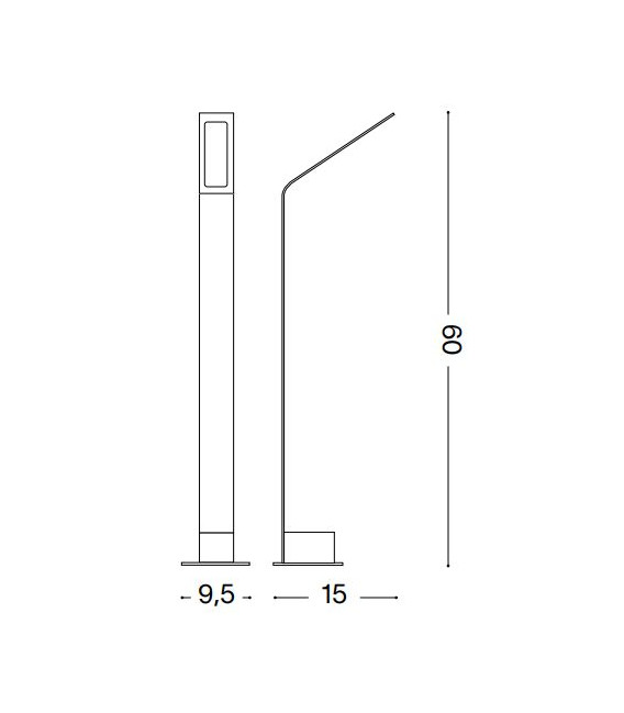 Lauko LED šviestuvas IDEAL LUX - AGOS SMALL