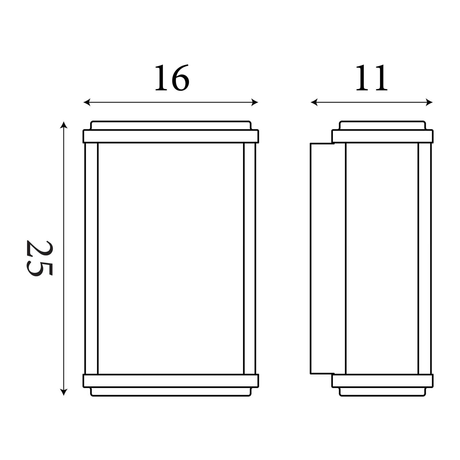 Sieninis lauko šviestuvas SEARCHLIGHT - BOX
