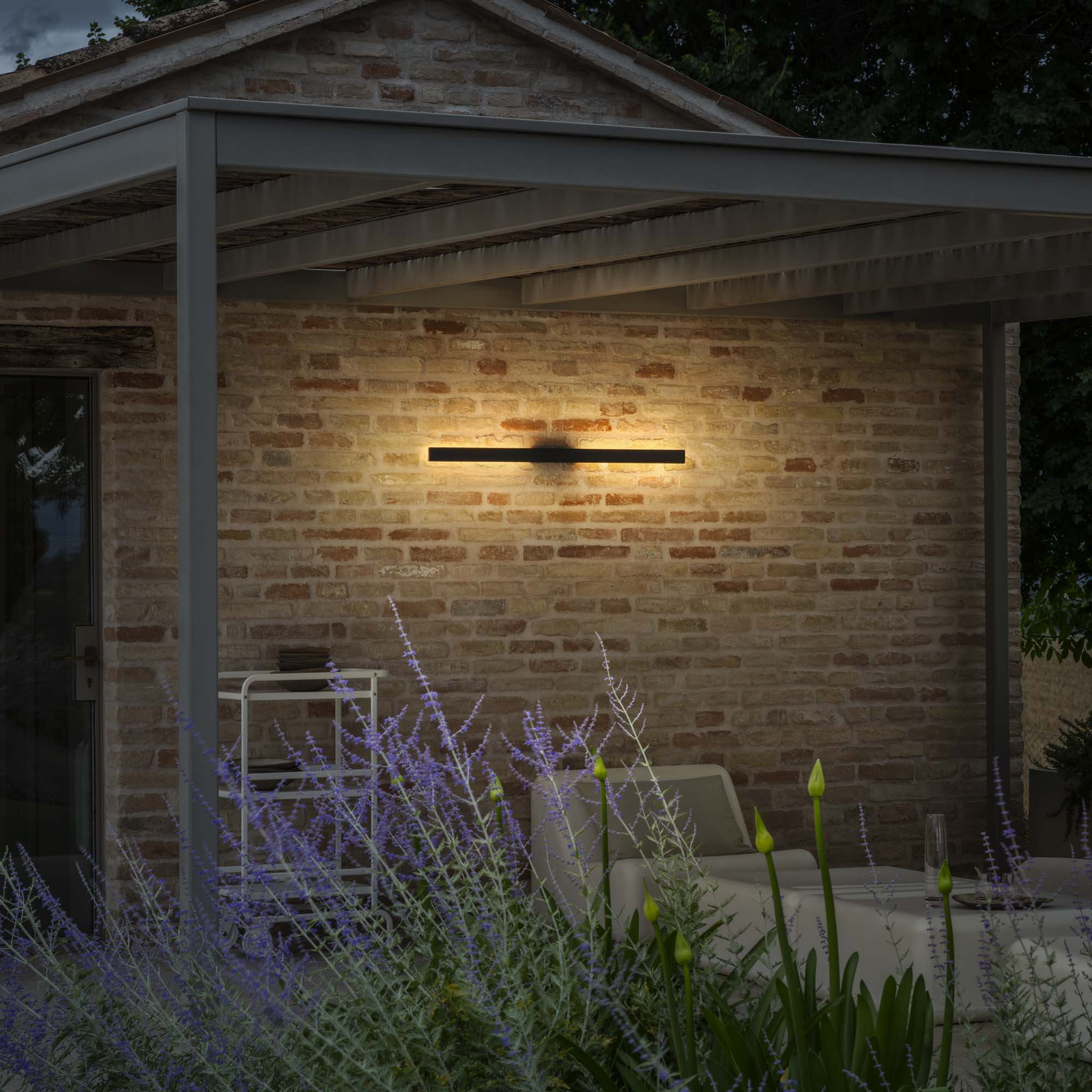 Sieninis LED lauko šviestuvas IDEAL LUX - LINEA D104